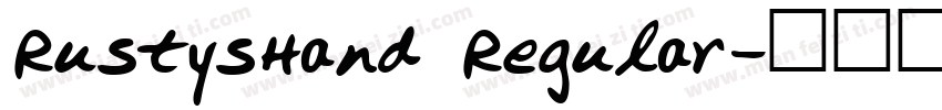 RustysHand Regular字体转换